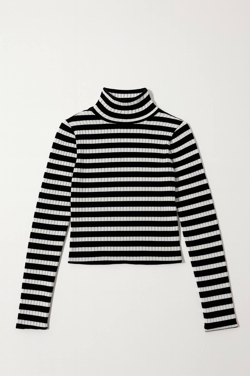 ÇİZGİLİ BOĞAZLI UZUN KOLLU BODY - 3