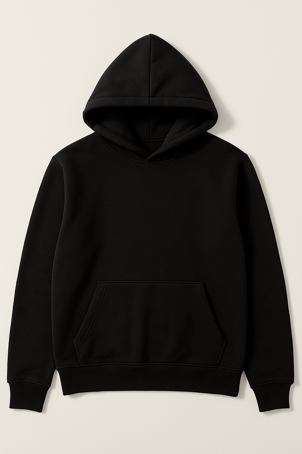 SİYAH KAPÜŞONLU İÇİ TÜYLÜ HOODİE - 3