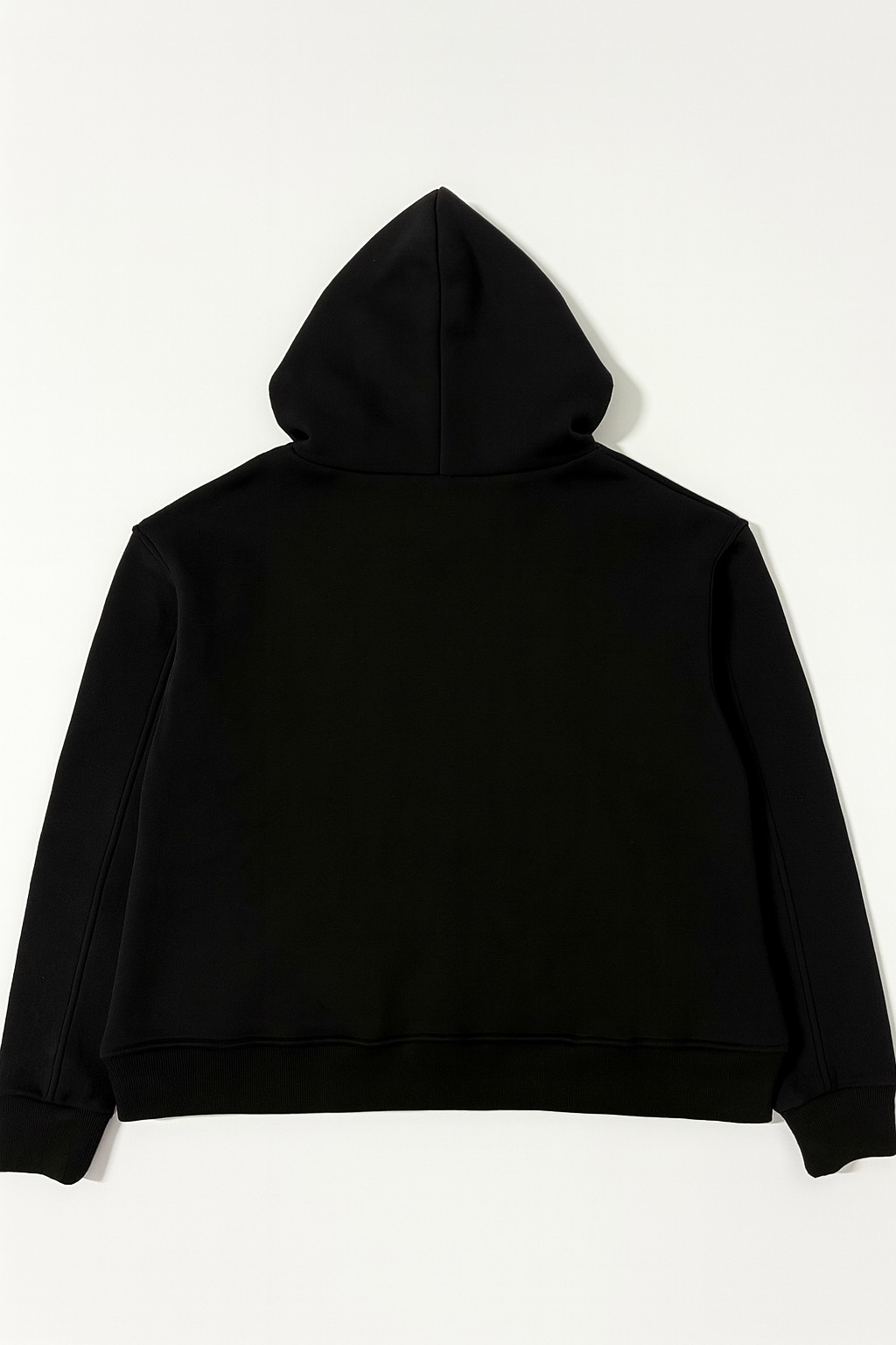SİYAH KAPÜŞONLU İÇİ TÜYLÜ HOODİE - 4