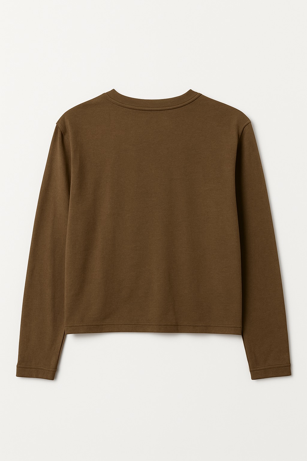 UZUN KOLLU KAHVERENGİ BLUZ - 4