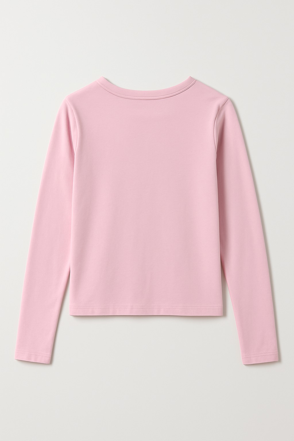 Uzun Kollu Şeker Pembe Tşört - 3