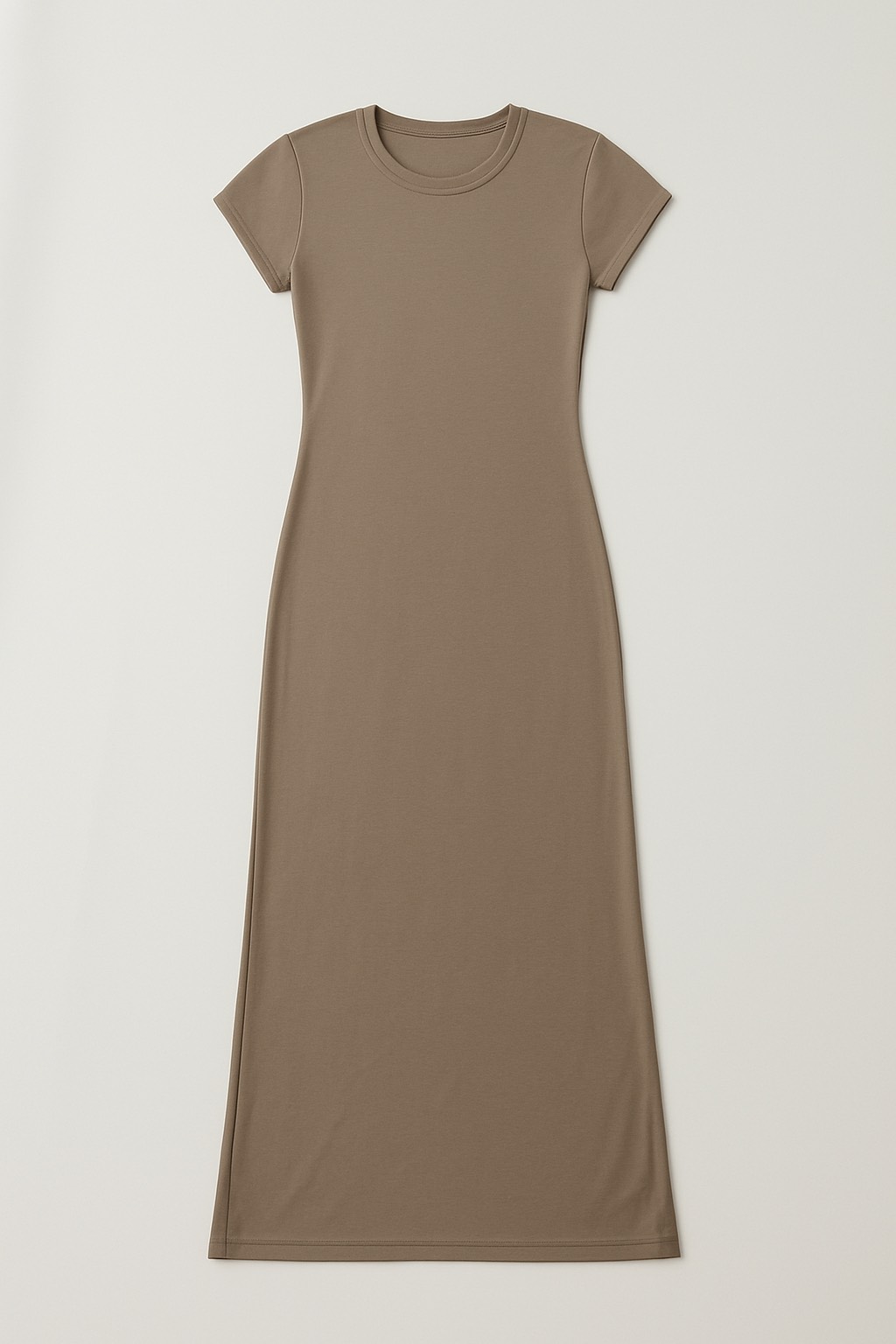 UZUN POLYAMİD BEJ ELBİSE - 3
