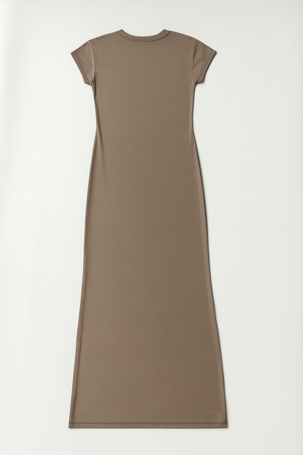 UZUN POLYAMİD BEJ ELBİSE - 4