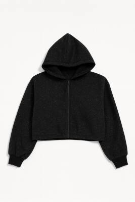 Yumuşak dokulu Simli fermuarlı sweatshirt - 3