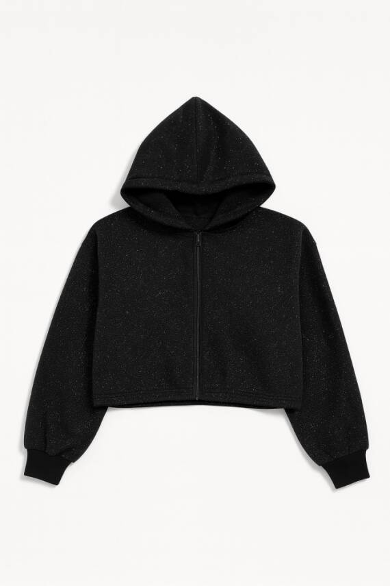 Yumuşak dokulu Simli fermuarlı sweatshirt - 3